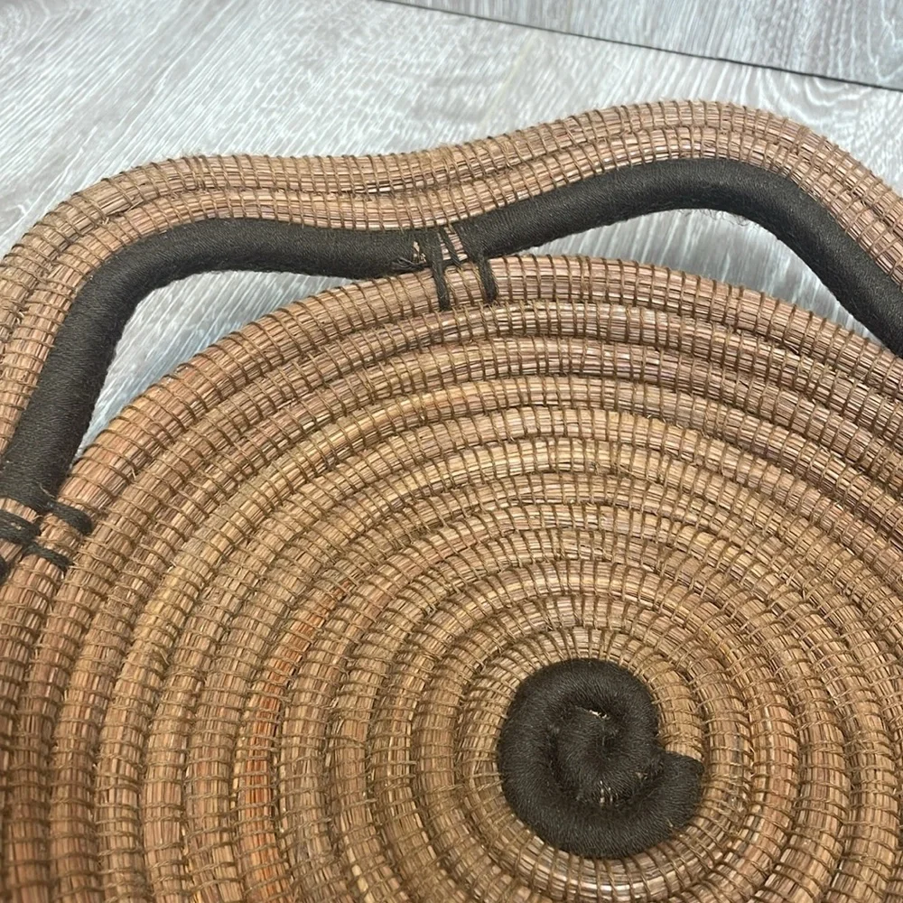 Nicaraguan Hand Made Pine Needle Coil Basket